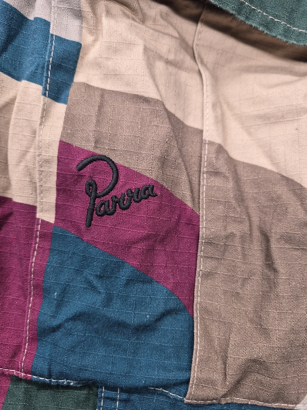 Parra The Wall Camo Short In The Sand Colorway XXL Abstract Geometric